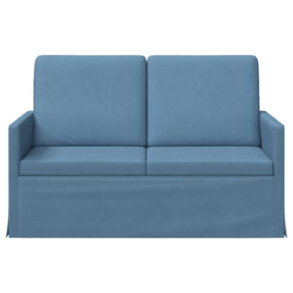 2 Seater Sofa Blue 130 x 81 x 82 cm Corduroy Fabric