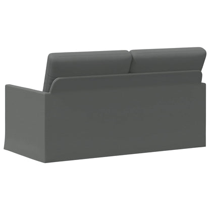 2 Seater Sofa Dark Grey 150 x 81 x 82 cm Fabric