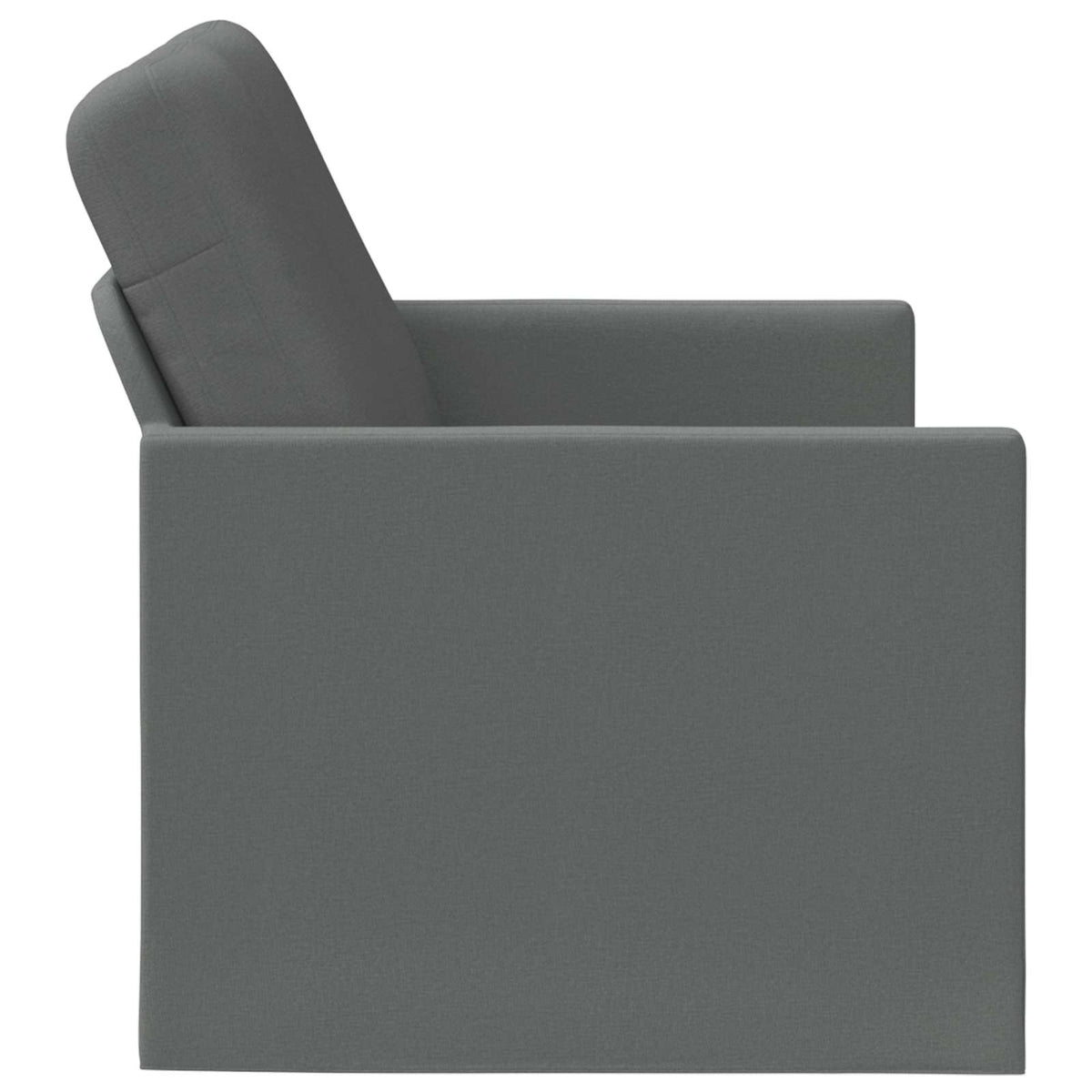 2 Seater Sofa Dark Grey 150 x 81 x 82 cm Fabric