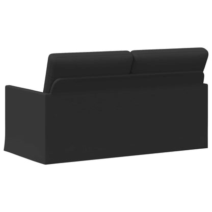 2 Seater Sofa Black 150 x 81 x 82 cm Fabric