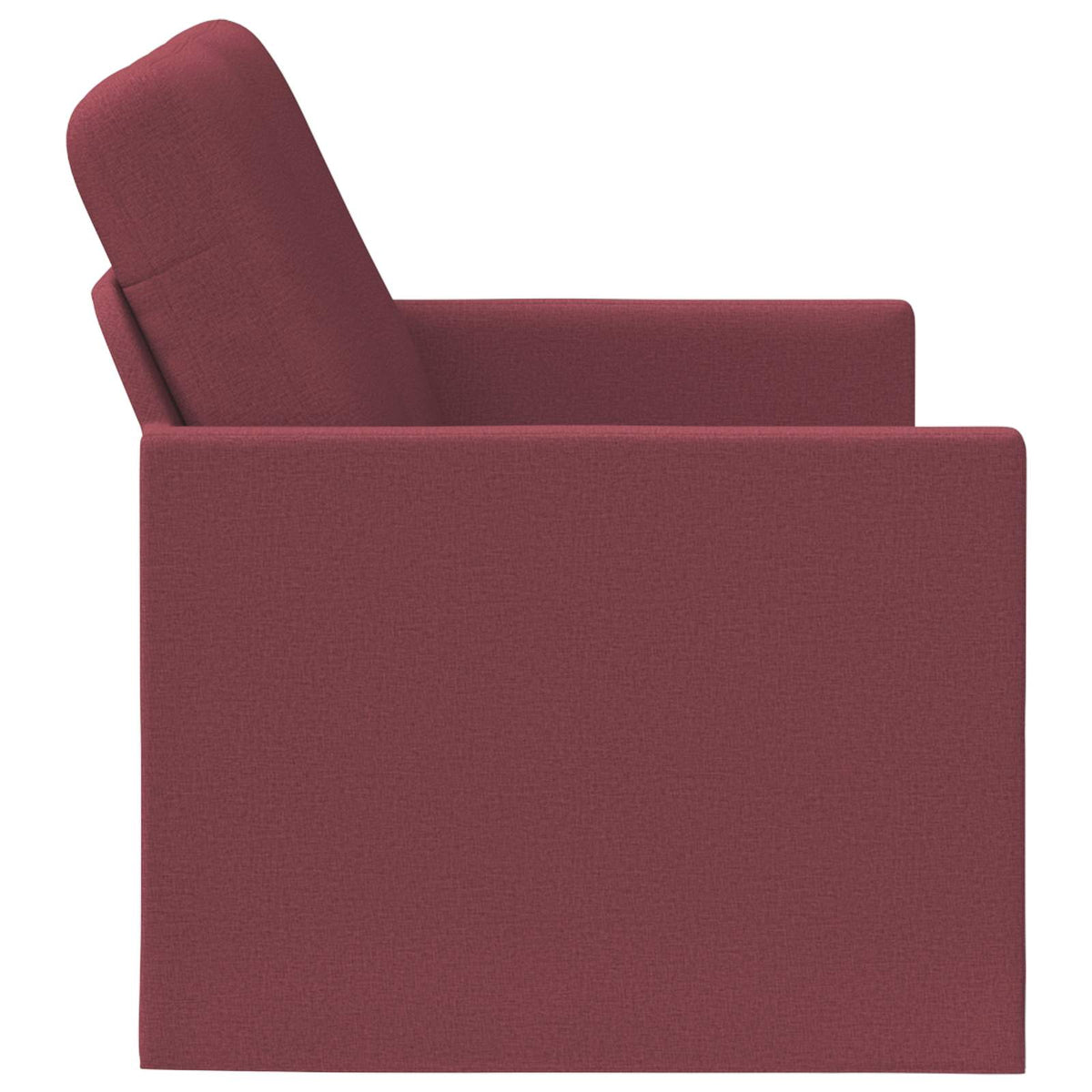 2 Seater Sofa Wine Red 150 x 81 x 82 cm Fabric