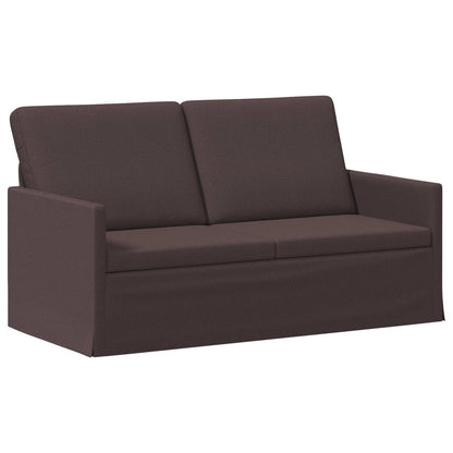 2 Seater Sofa Dark Brown 150 x 81 x 82 cm Fabric