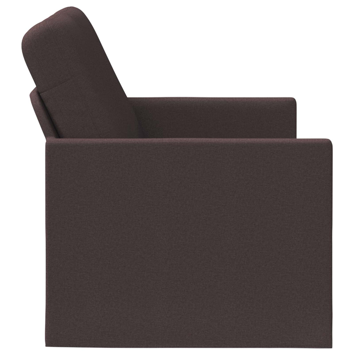 2 Seater Sofa Dark Brown 150 x 81 x 82 cm Fabric