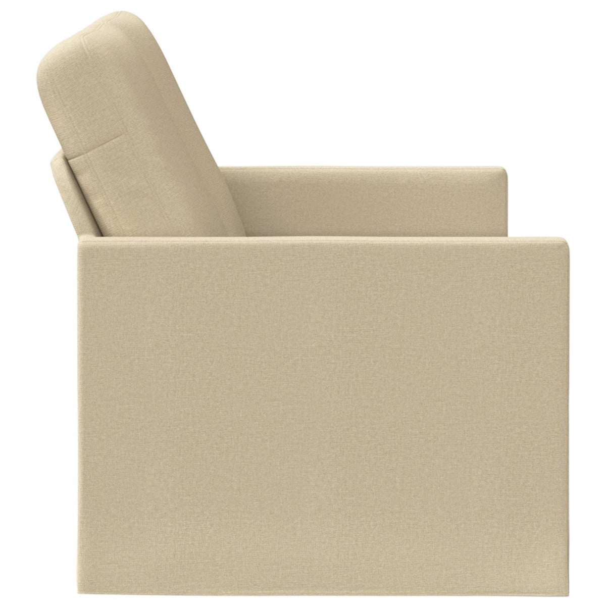 2 Seater Sofa Cream 150 x 81 x 82 cm Fabric