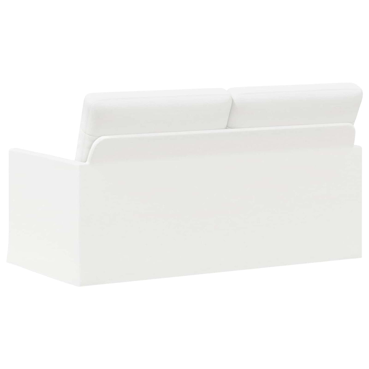 2 Seater Sofa White 150 x 81 x 82 cm Fabric