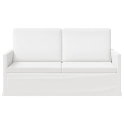 2 Seater Sofa White 150 x 81 x 82 cm Fabric