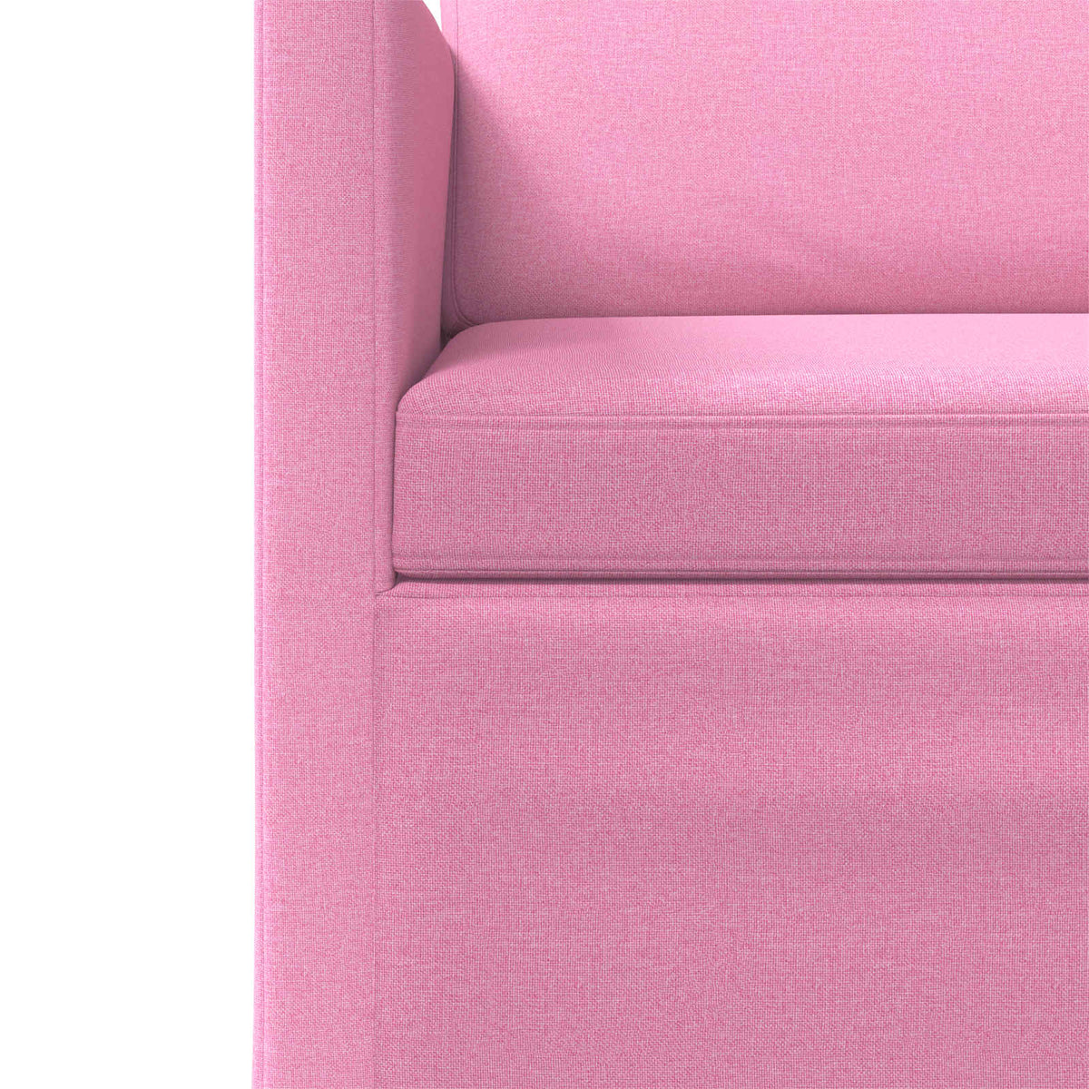 2 Seater Sofa Pink 150 x 81 x 82 cm Fabric