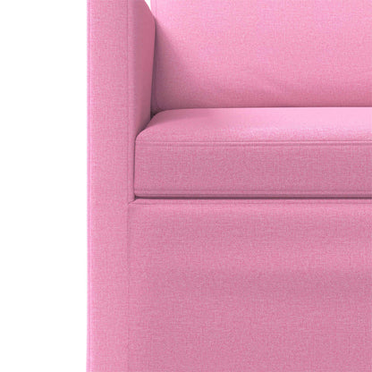 2 Seater Sofa Pink 150 x 81 x 82 cm Fabric