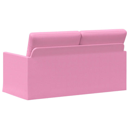 2 Seater Sofa Pink 150 x 81 x 82 cm Fabric