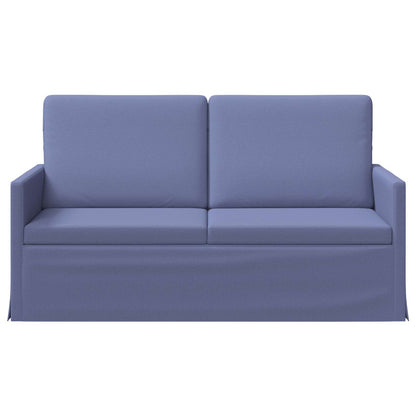 2 Seater Sofa Jeans Blue 150 x 81 x 82 cm Fabric