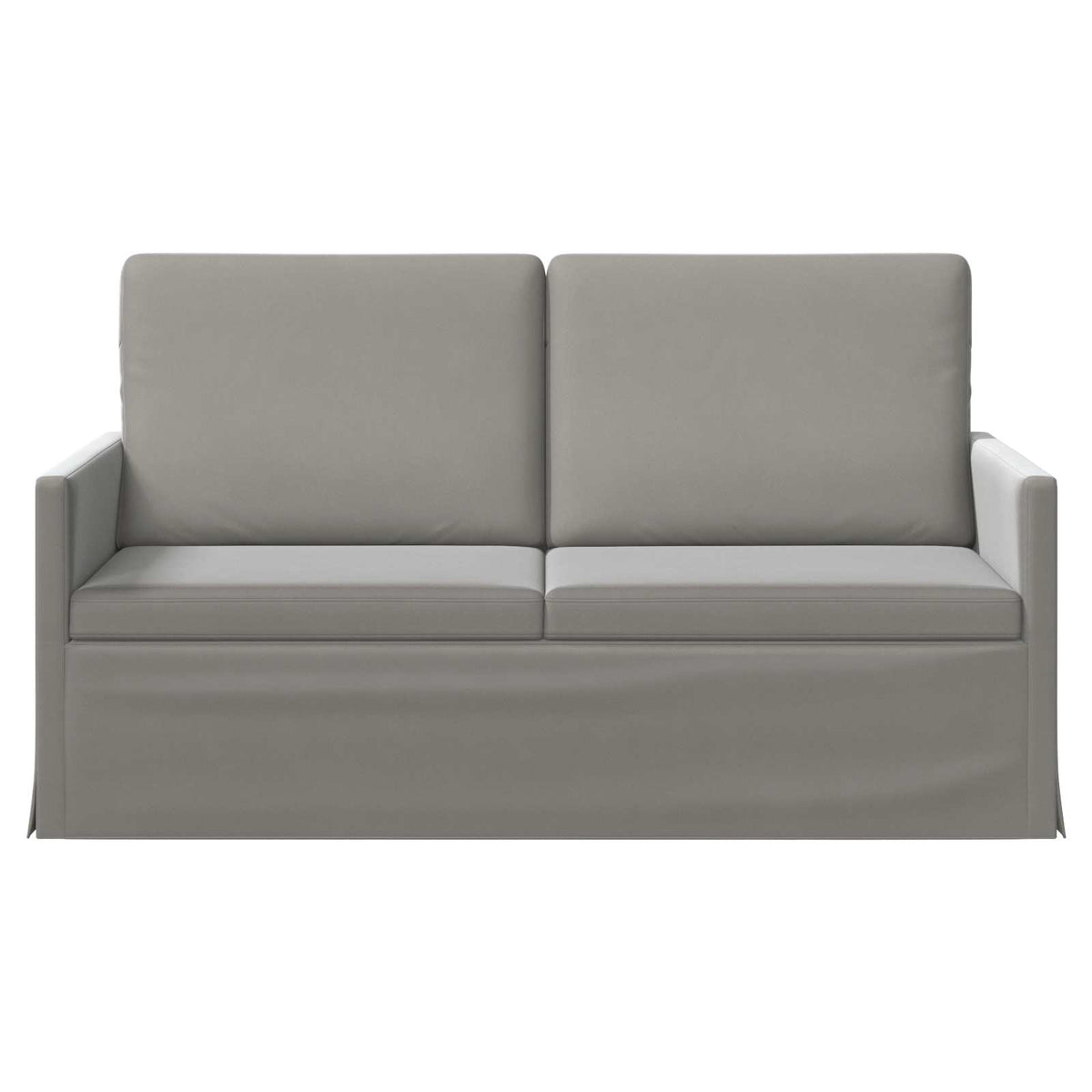 2 Seater Sofa Light Grey 150 x 81 x 82 cm Velvet