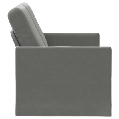 2 Seater Sofa Dark Grey 150 x 81 x 82 cm Velvet
