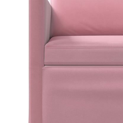 2 Seater Sofa Pink 150 x 81 x 82 cm Velvet