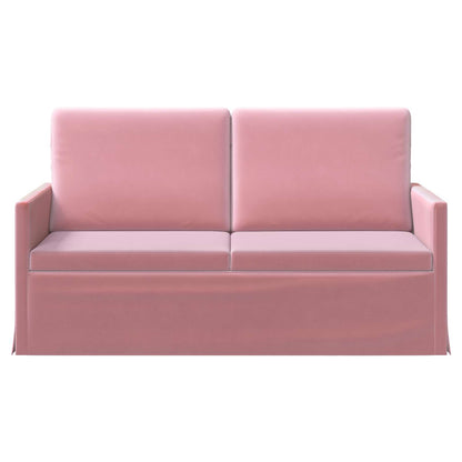 2 Seater Sofa Pink 150 x 81 x 82 cm Velvet