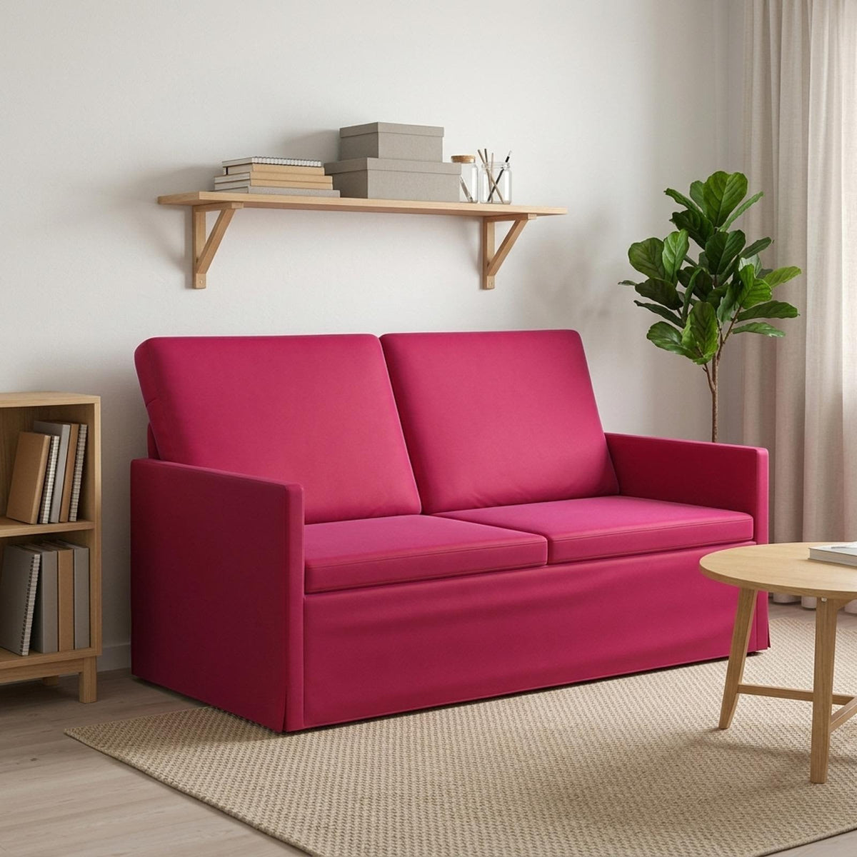 2 Seater Sofa Wine Red 150 x 81 x 82 cm Velvet