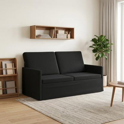 2 Seater Sofa Black 150 x 81 x 82 cm Velvet