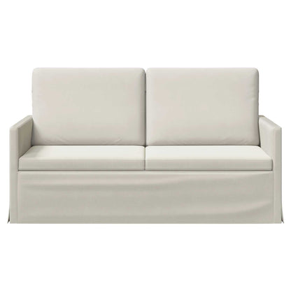 2 Seater Sofa Cream 150 x 81 x 82 cm Velvet