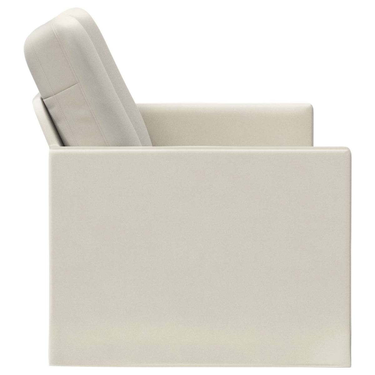 2 Seater Sofa Cream 150 x 81 x 82 cm Velvet