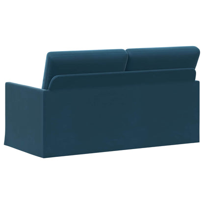 2 Seater Sofa Blue 150 x 81 x 82 cm Velvet