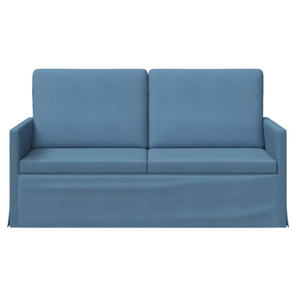 2 Seater Sofa Blue 150 x 81 x 82 cm Corduroy Fabric