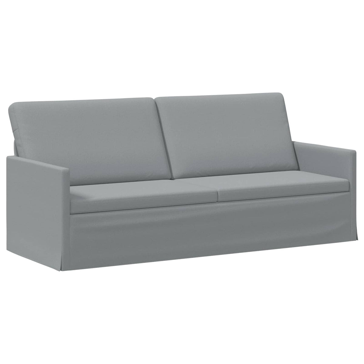 3 Seater Sofa Light Grey 190 x 81 x 82 cm Fabric
