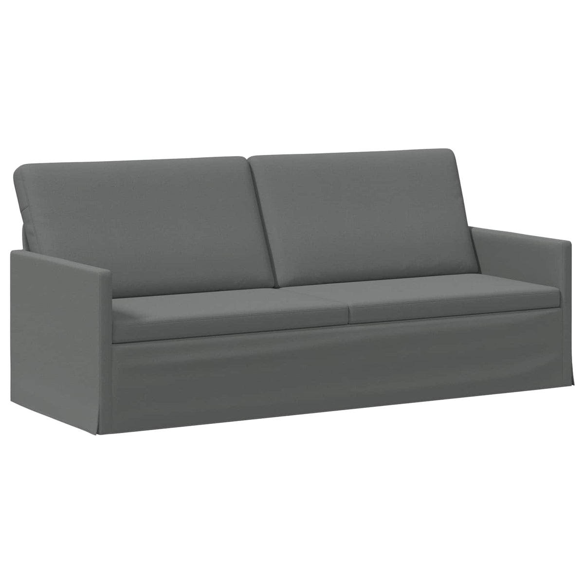3 Seater Sofa Dark Grey 190 x 81 x 82 cm Fabric