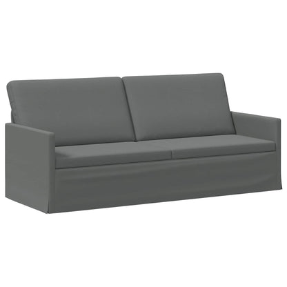 3 Seater Sofa Dark Grey 190 x 81 x 82 cm Fabric