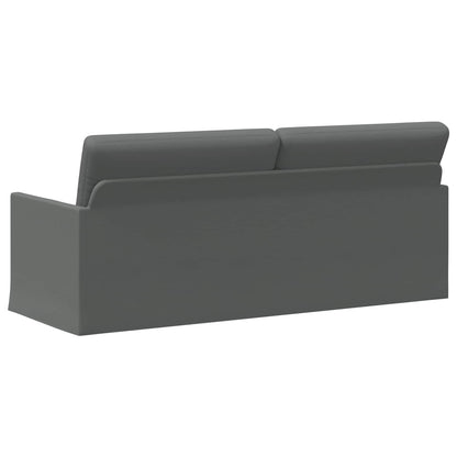 3 Seater Sofa Dark Grey 190 x 81 x 82 cm Fabric