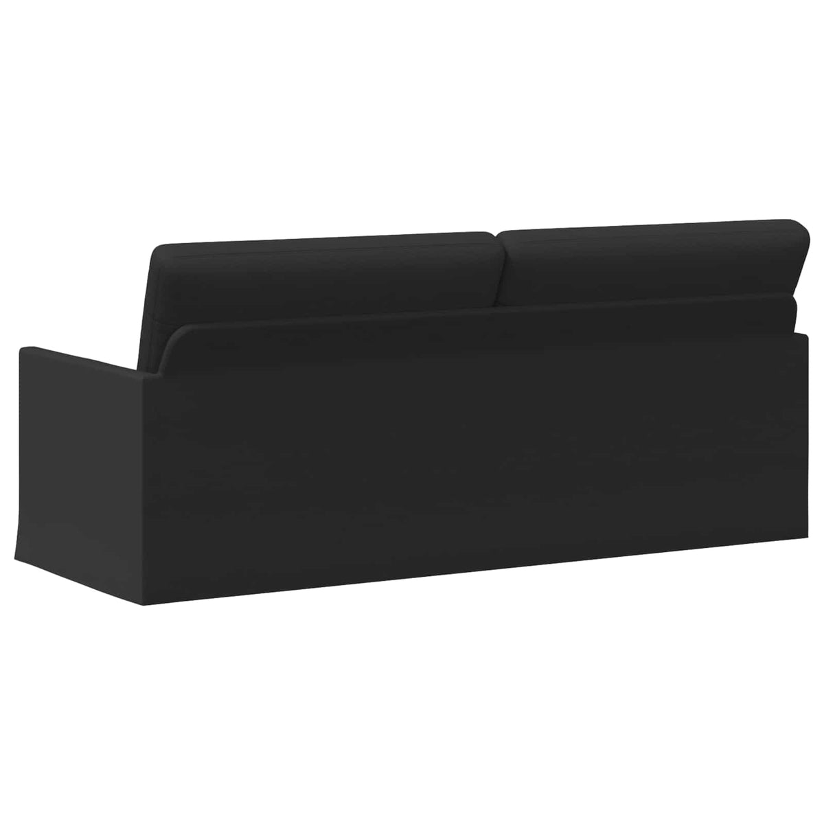 3 Seater Sofa Black 190 x 81 x 82 cm Fabric