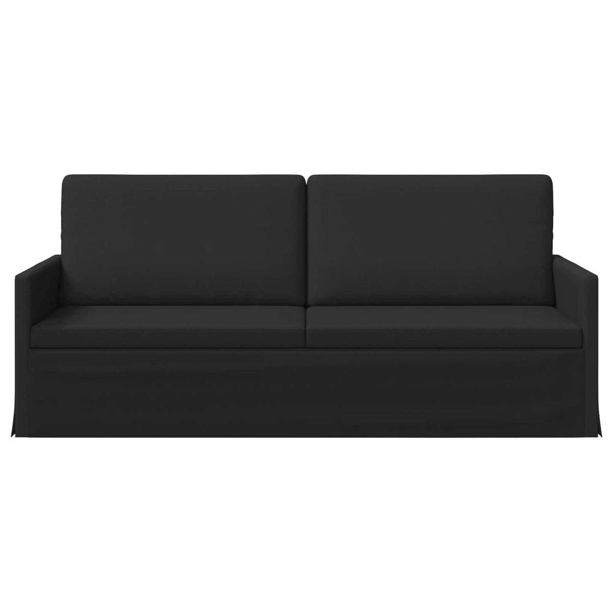 3 Seater Sofa Black 190 x 81 x 82 cm Fabric