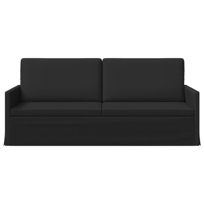 3 Seater Sofa Black 190 x 81 x 82 cm Fabric