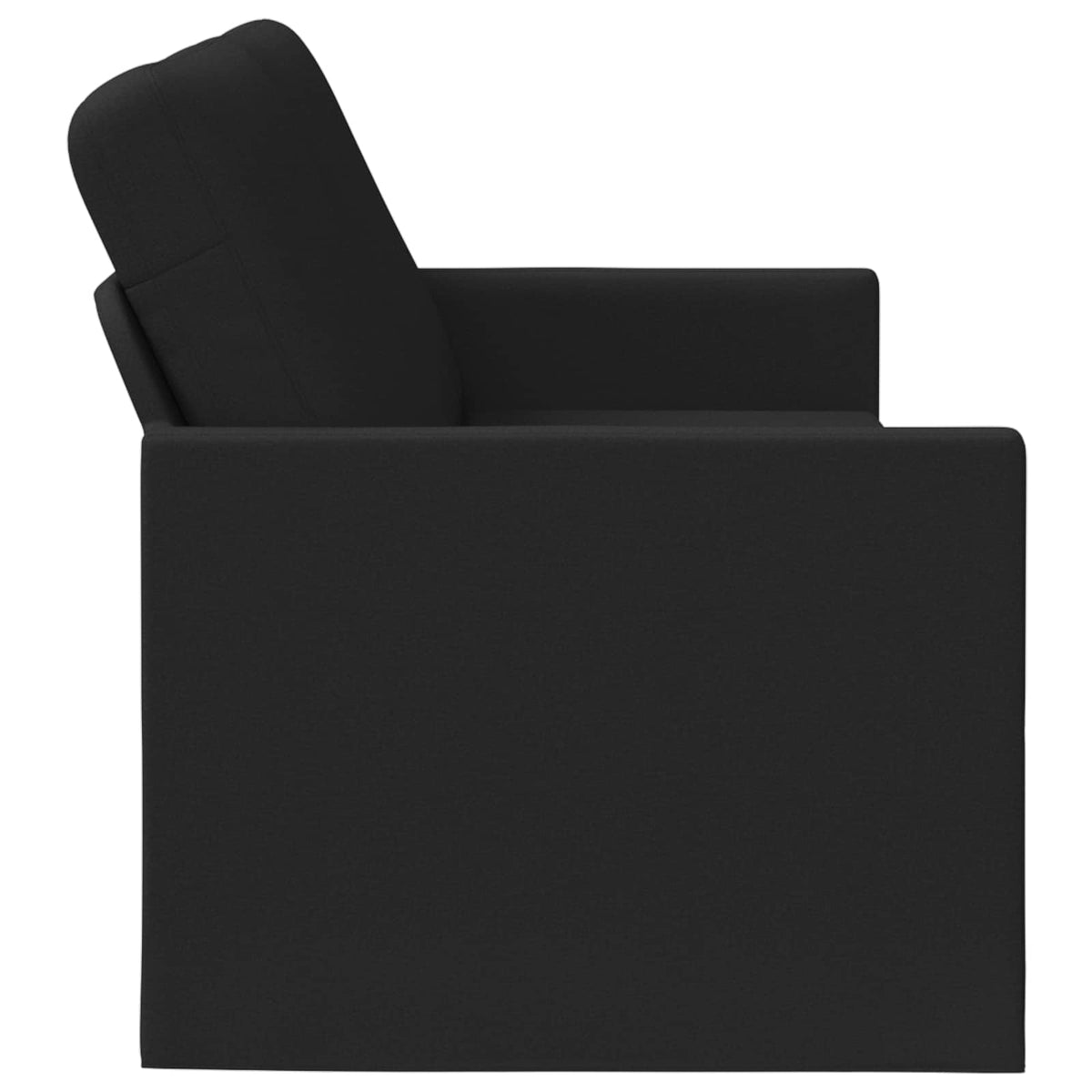 3 Seater Sofa Black 190 x 81 x 82 cm Fabric