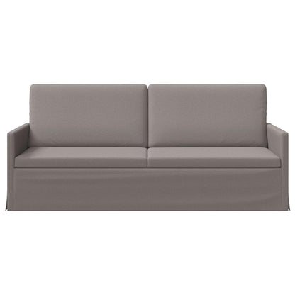 3 Seater Sofa Taupe 190 x 81 x 82 cm Fabric