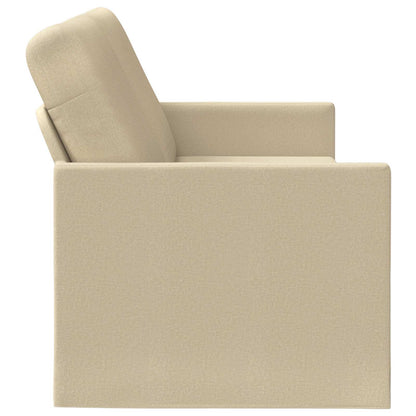3 Seater Sofa Cream 190 x 81 x 82 cm Fabric