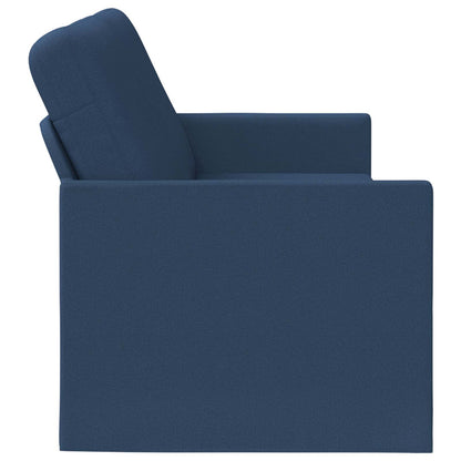 3 Seater Sofa Blue 190 x 81 x 82 cm Fabric