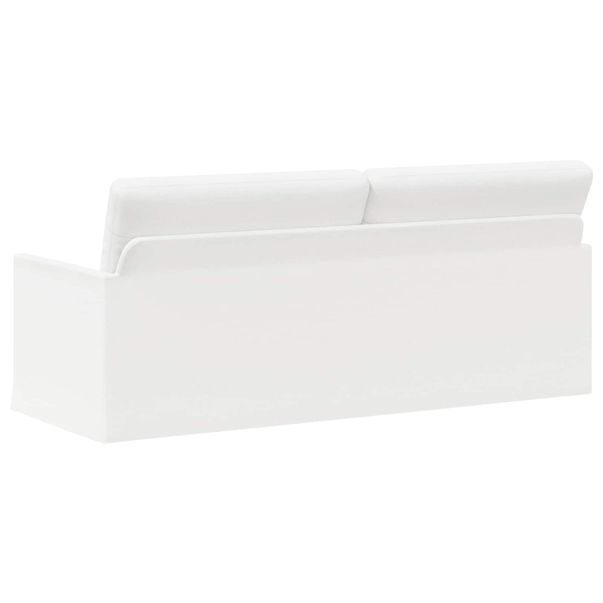 3 Seater Sofa White 190 x 81 x 82 cm Fabric