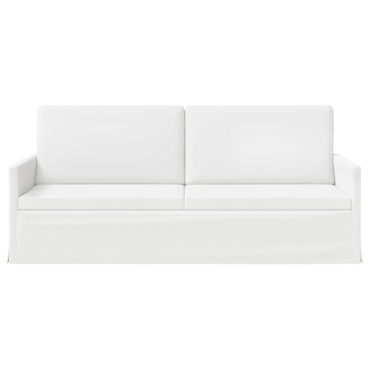 3 Seater Sofa White 190 x 81 x 82 cm Fabric