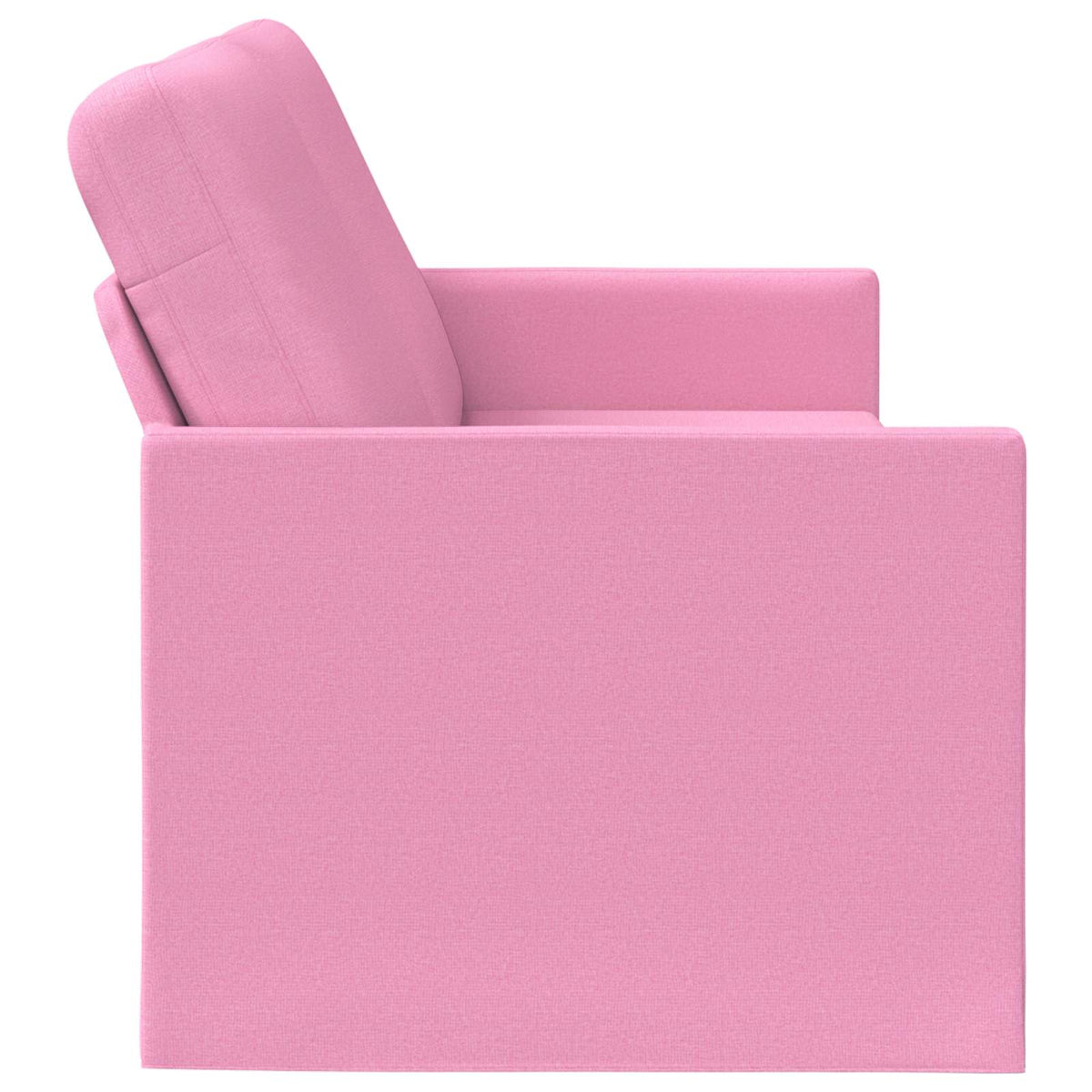 3 Seater Sofa Pink 190 x 81 x 82 cm Fabric