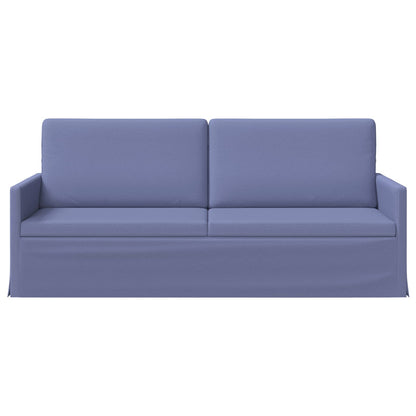 3 Seater Sofa Jeans Blue 190 x 81 x 82 cm Fabric