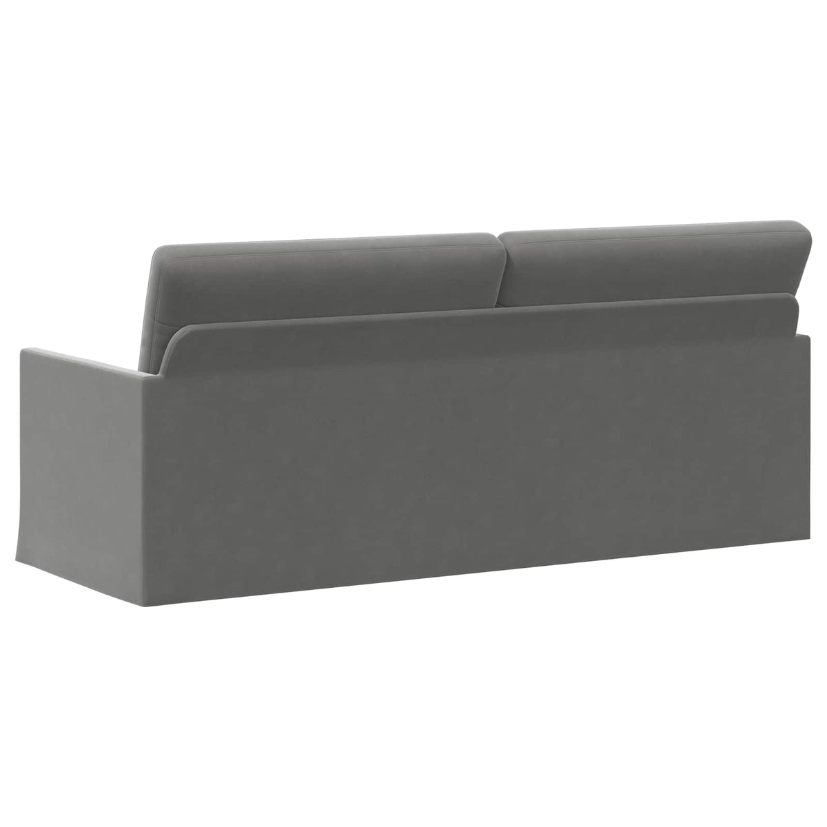 3 Seater Sofa Dark Grey 190 x 81 x 82 cm Velvet