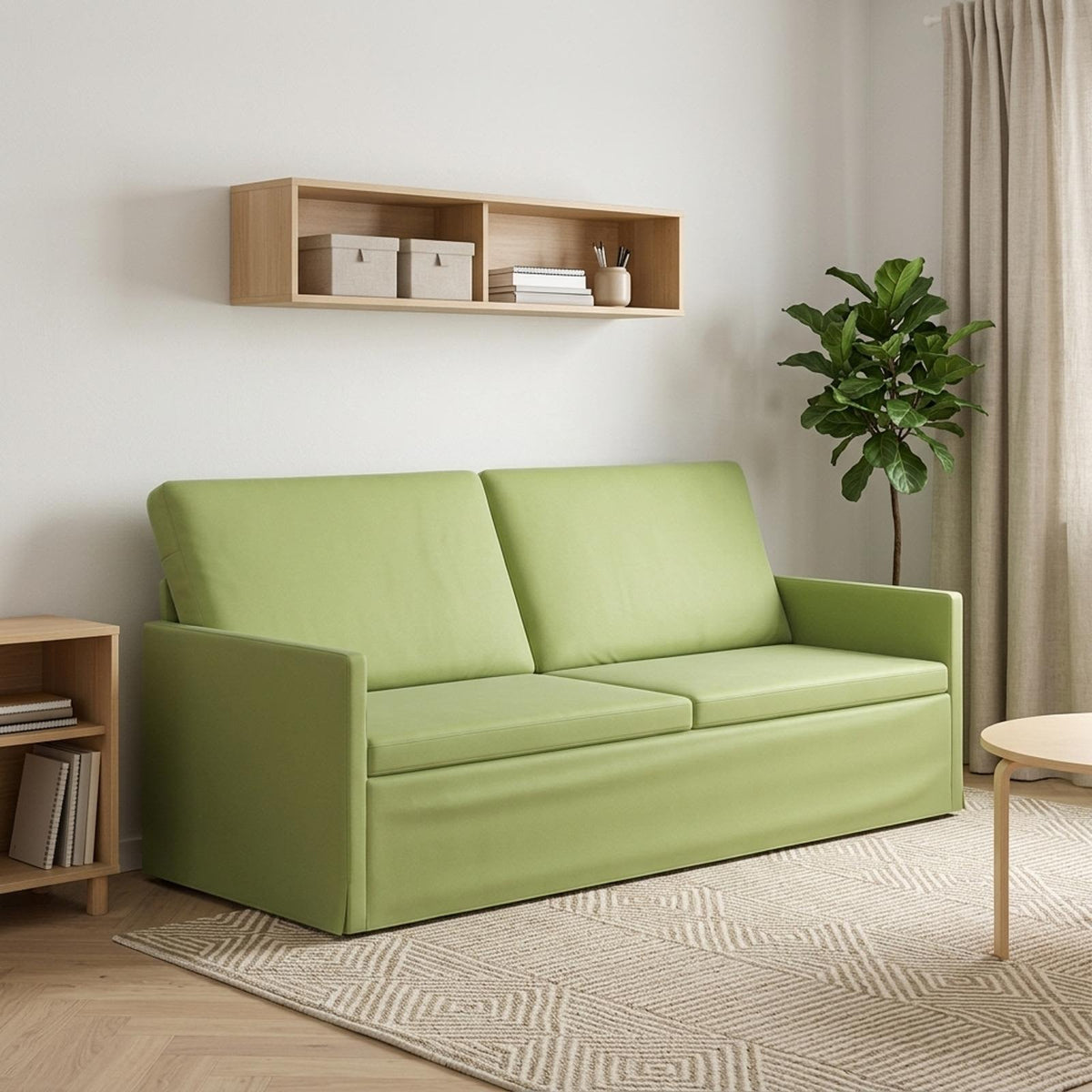 3 Seater Sofa Light Green 190 x 81 x 82 cm Velvet