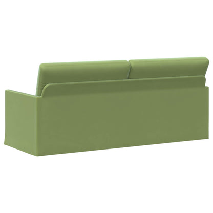 3 Seater Sofa Light Green 190 x 81 x 82 cm Velvet