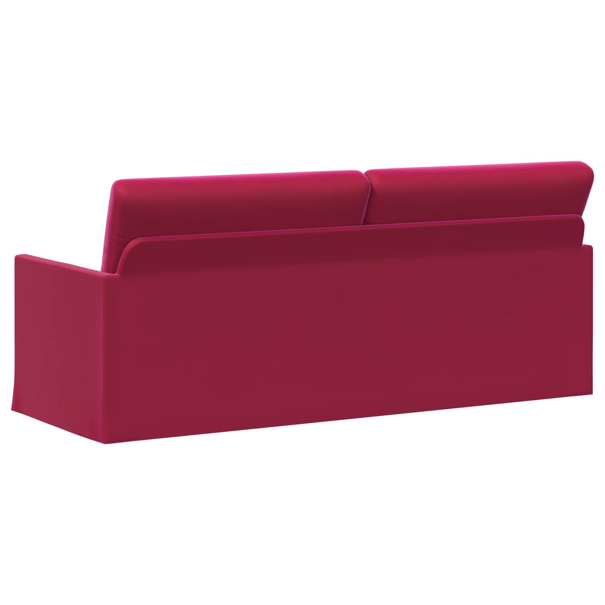 3 Seater Sofa Wine Red 190 x 81 x 82 cm Velvet