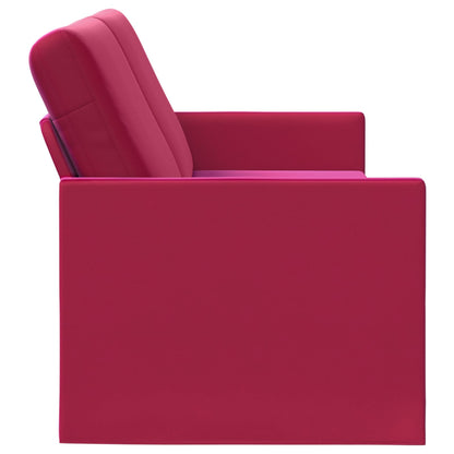3 Seater Sofa Wine Red 190 x 81 x 82 cm Velvet