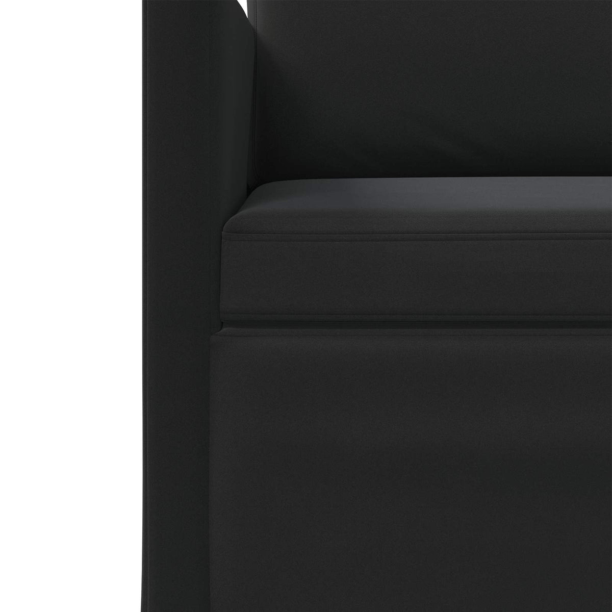 3 Seater Sofa Black 190 x 81 x 82 cm Velvet