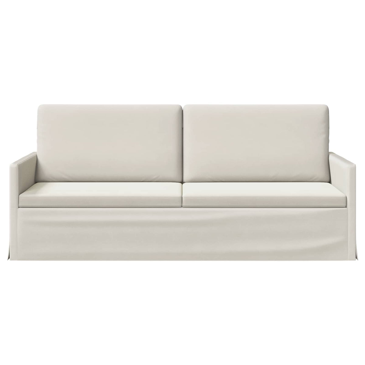 3 Seater Sofa Cream 190 x 81 x 82 cm Velvet