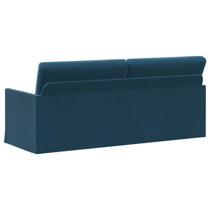 3 Seater Sofa Blue 190 x 81 x 82 cm Velvet