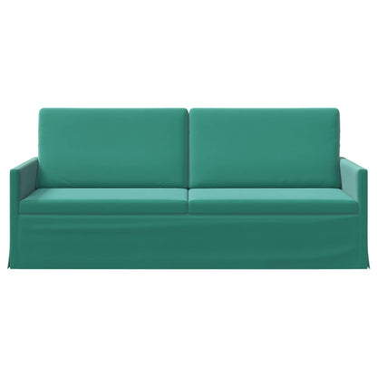 3 Seater Sofa Turquoise 190 x 81 x 82 cm Velvet