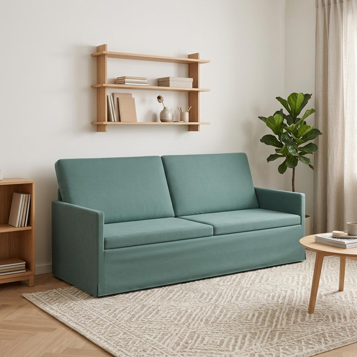 3 Seater Sofa Sea Green 190 x 81 x 82 cm Velvet