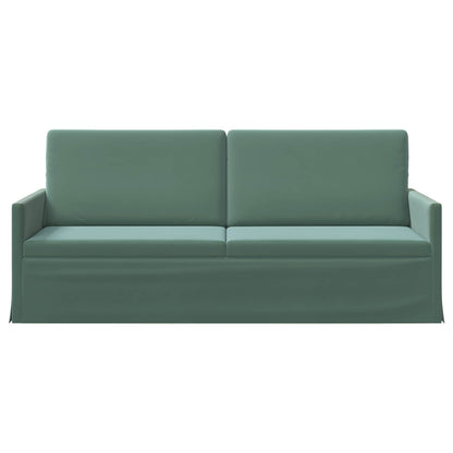 3 Seater Sofa Sea Green 190 x 81 x 82 cm Velvet
